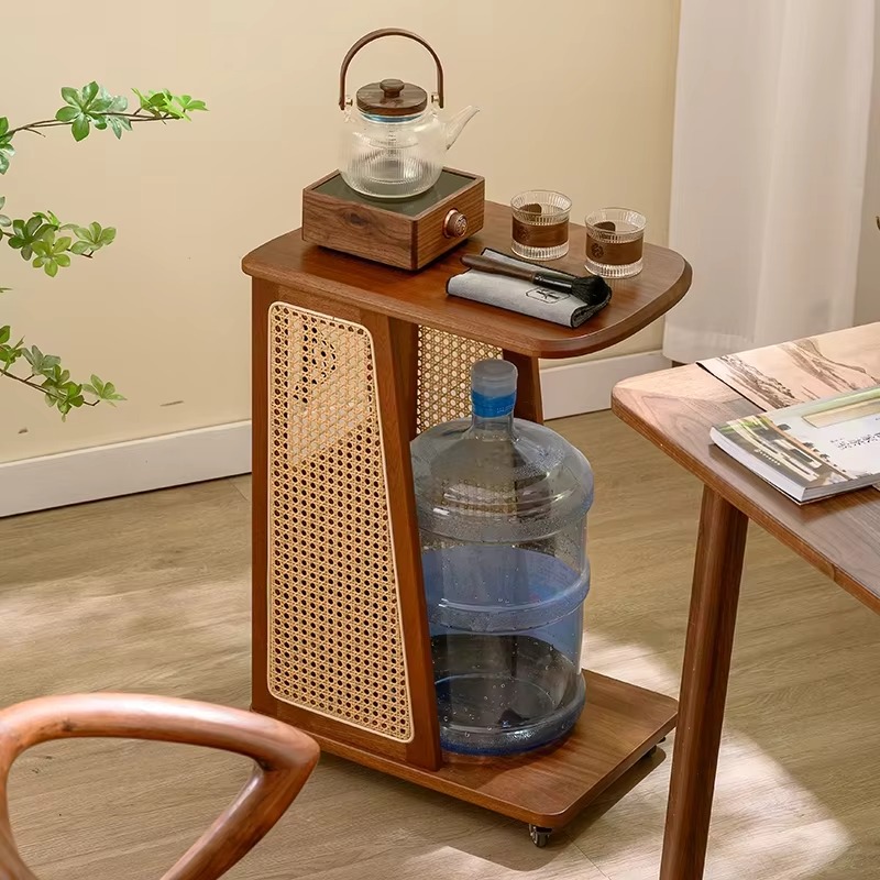 Modern Style Solid Wood Side T - Coffee Tea Or 评论和价格