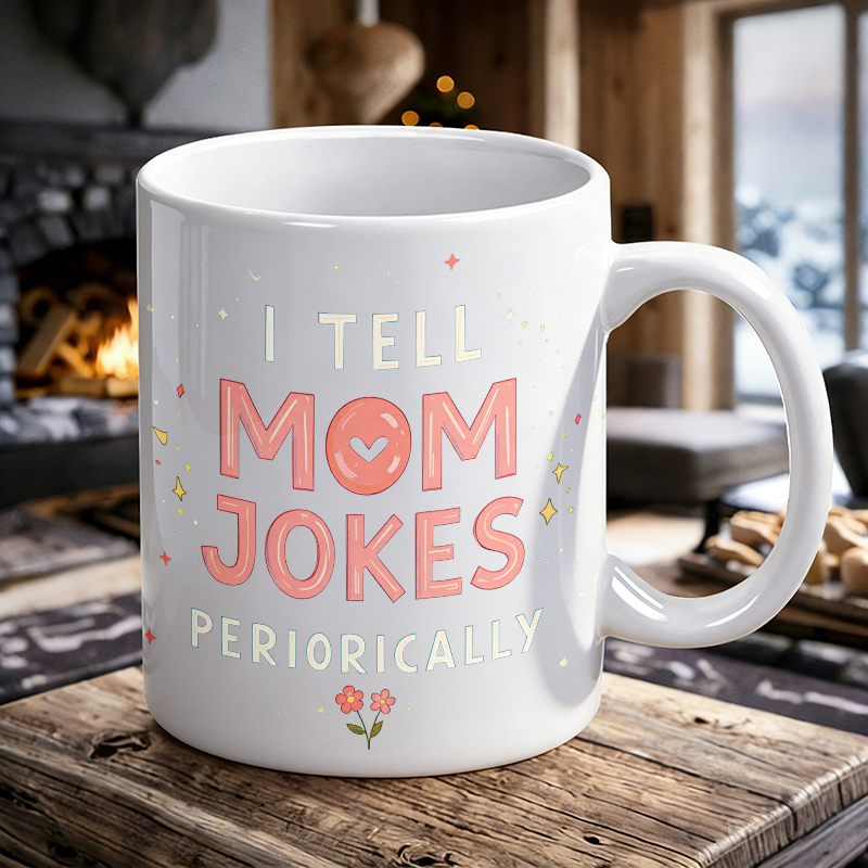 Cup & Mug Set, I Tell Mom Joke - Coffee Tea Joke 评论和价格