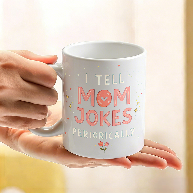 Cup & Mug Set, I Tell Mom Joke - Coffee Tea Joke 评论和价格