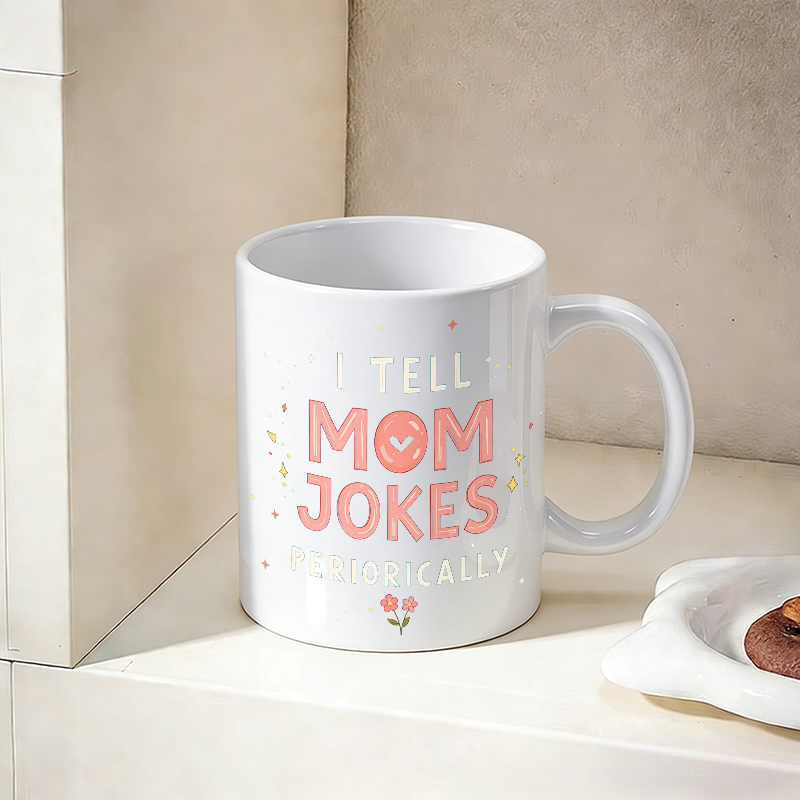 Cup & Mug Set, I Tell Mom Joke - Coffee Tea Joke 评论和价格