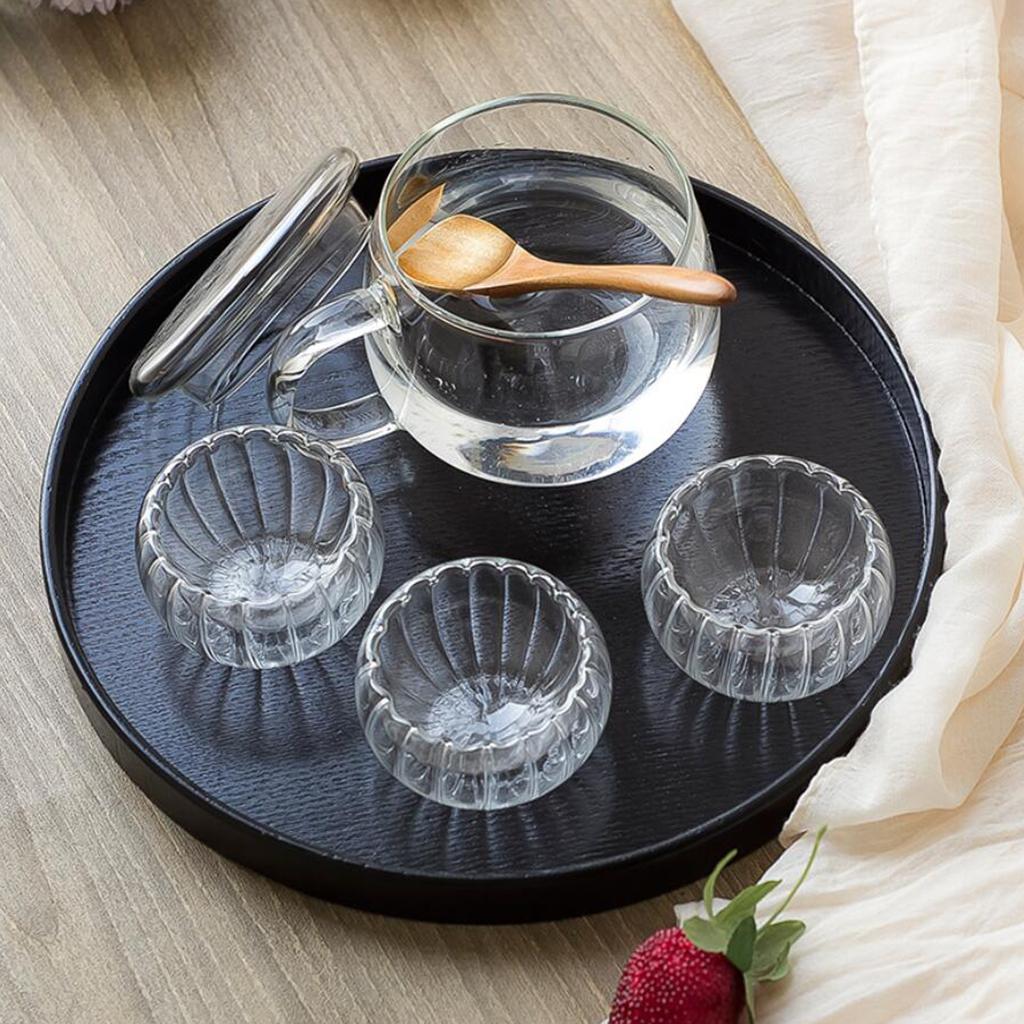Wood Tea Tray Classic Painted  - Coffee Tea Or 评论和价格