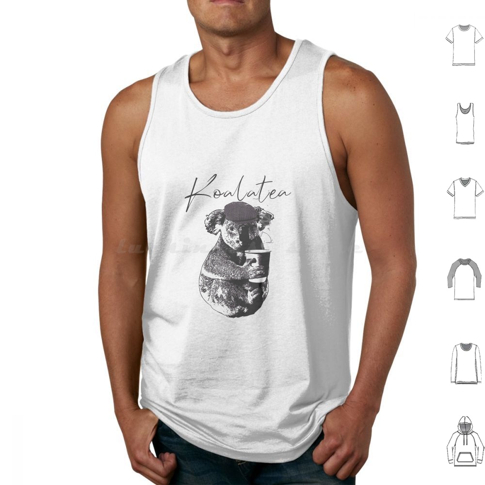 Koalatea Tank Tops Vest Sleeve - Coffee Tea Joke 评论和价格