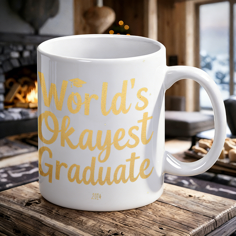 Funny gilded font ceramic mug, - Coffee Tea Font 评论和价格