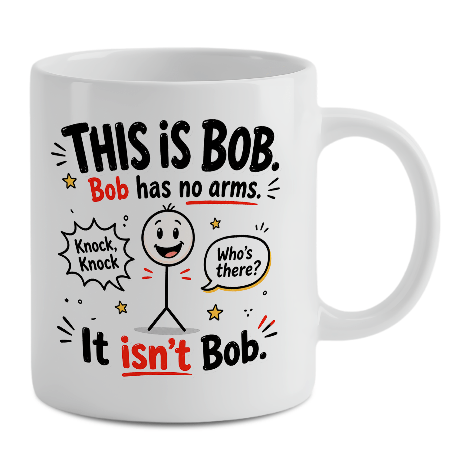 Funny White Ceramic Coffee Mug - Coffee Tea Joke 评论和价格
