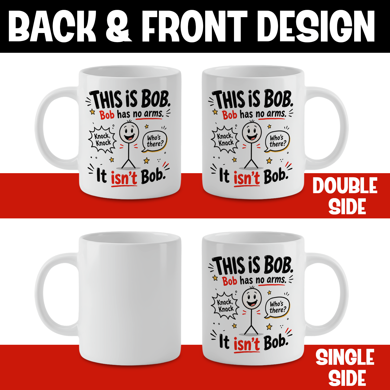 Funny White Ceramic Coffee Mug - Coffee Tea Joke 评论和价格