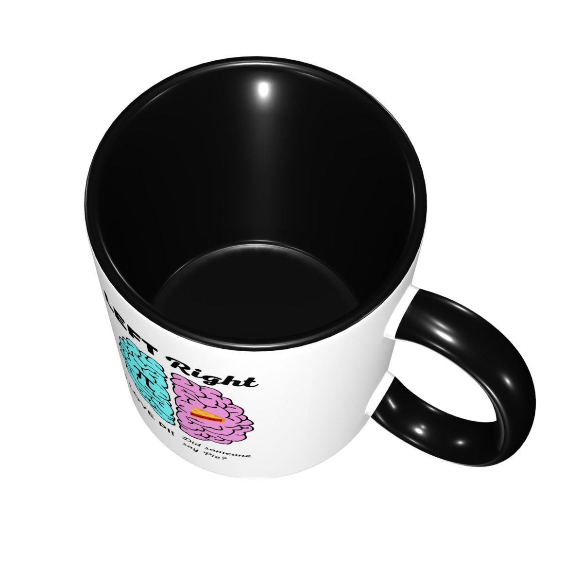 Left Right Brain Hemisphere Pi - Coffee Tea Joke 评论和价格