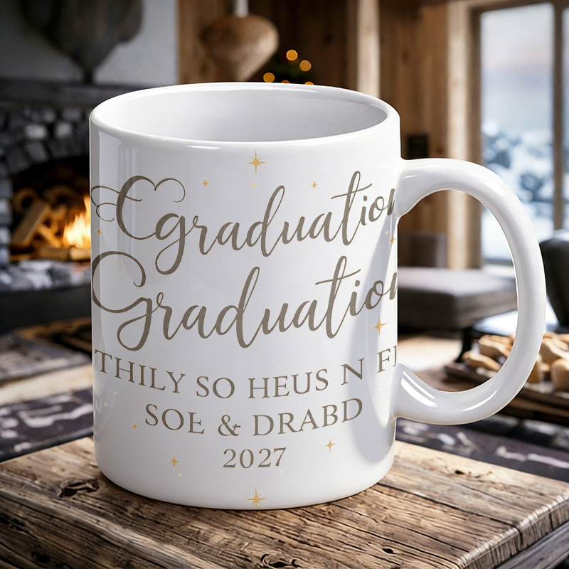 Gilded Font & Star Ceramic Mug - Coffee Tea Font 评论和价格