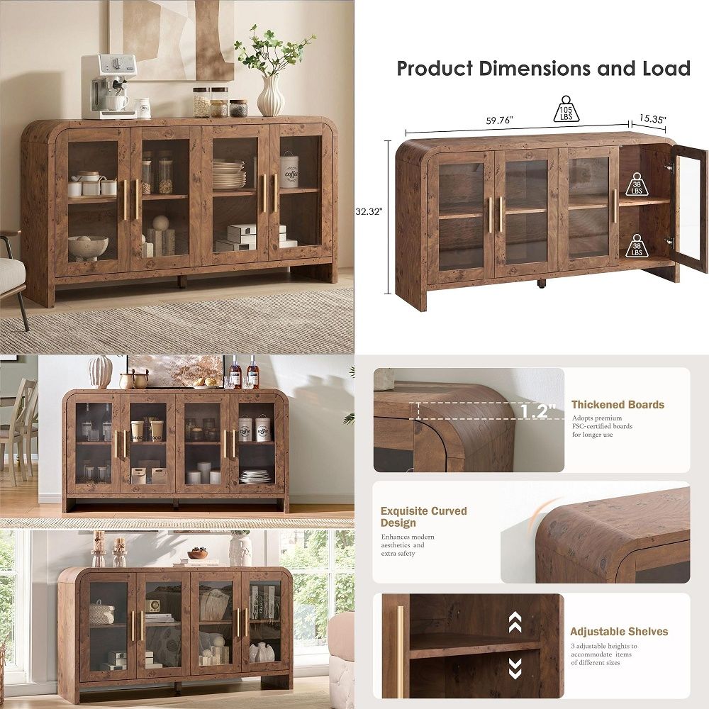 Sideboard Buffet Cabinet with  - Coffee & Tea Garden Lincoln Menu 评论和价格