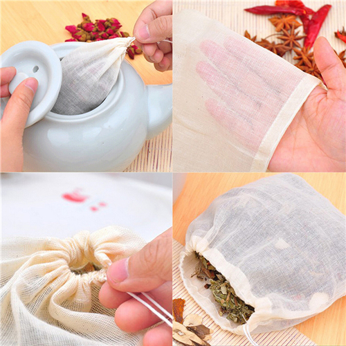 1pc/10Pcs Cotton Tea Bags Musl - Coffee Tea Garden 评论和价格