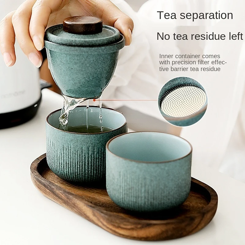 Travel Kung Fu Tea Set Outdoor - Coffee Tea Or 评论和价格