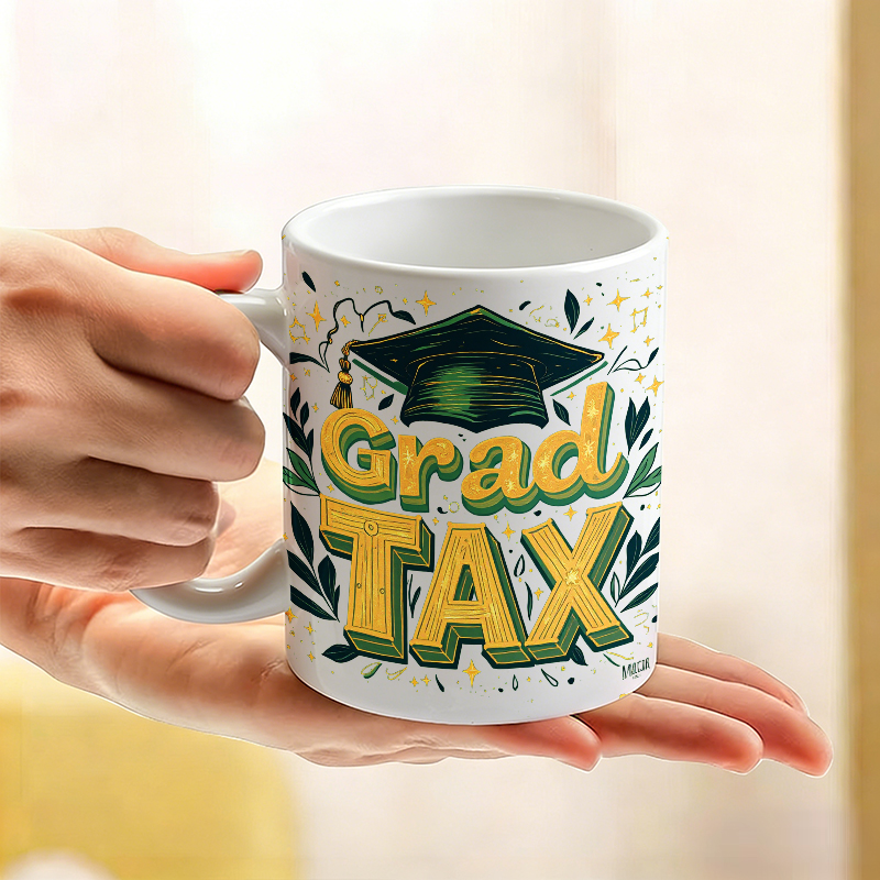 Vintage 3D Font 'Grad TAX' Cer - Coffee Tea Font 评论和价格