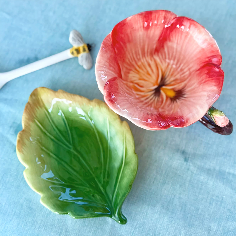 Ceramic Flower Coffee Cup with - Coffee Tea Or 评论和价格